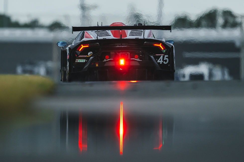 The rear of the No.45 Lamborghini | Credit: Jamey Price Photography