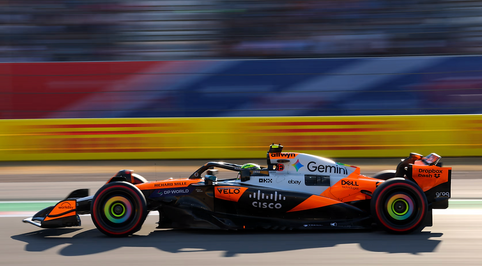 McLaren struggled compared to Red Bull's Verstappen throughout Qualifying | Credit: Formula One