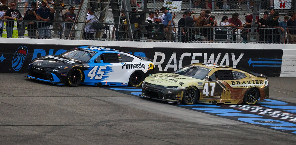 Tyler Reddick and Ricky Stenhouse Jr. at the NASCAR Cookout 400 | Credit: Bella Rosen