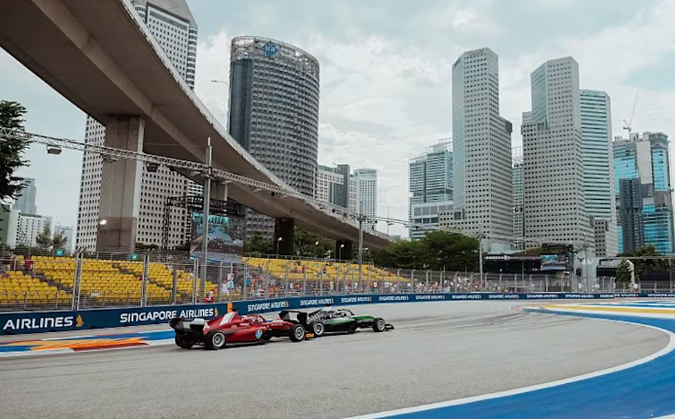 Pin pipped Weug for the lead off the start but Weug reclaimed the position on the final lap | Credit: F1 Academy