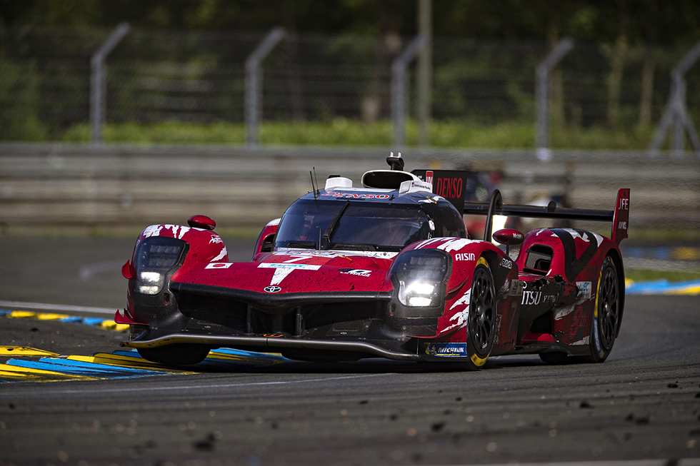 The red No.7 GR010 Hybrid at the 2025 24 Hours of Le Mans, where it took fifth, its best result this season | Credit: Toyota Gazoo Racing