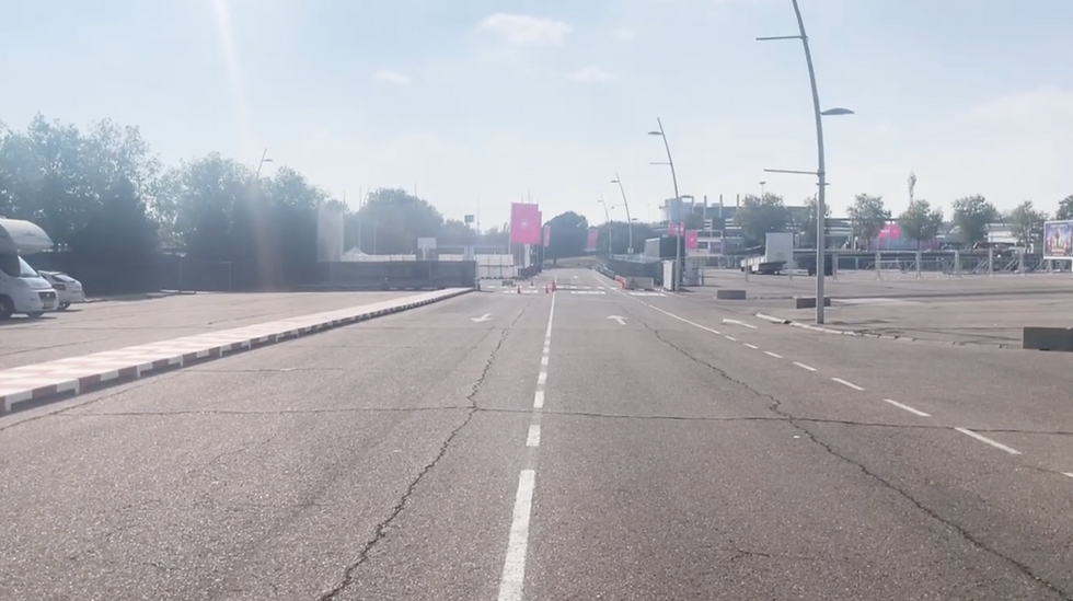 The run to Turn 1 before construction on the circuit began | Credit: Peter Johnson (September 2024)
