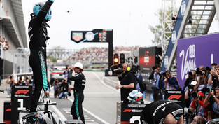 George Russell claims pole position in Canada for the third year in a row