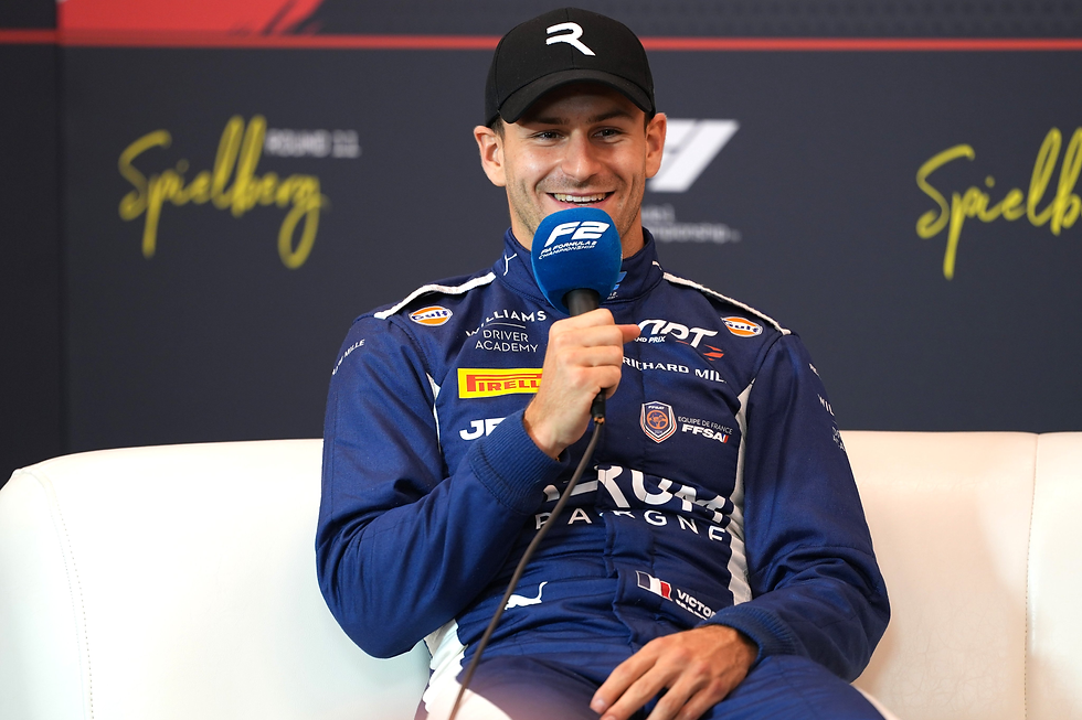 Martins believes in going for it on the first lap, utilising the best grip | Credit: Formula 2 via X