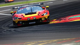 No.51 Ferrari lead 24 Hours of Spa behind Safety Car after the first four hours