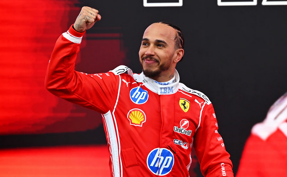 Lewis Hamilton enjoyed his “happiest day at Ferrari” on Sunday | Credit: Formula One