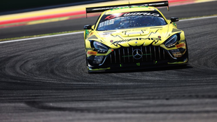 Mann Filter Mercedes leads 24 Hours of Spa after six hours following puncture for Ferrari
