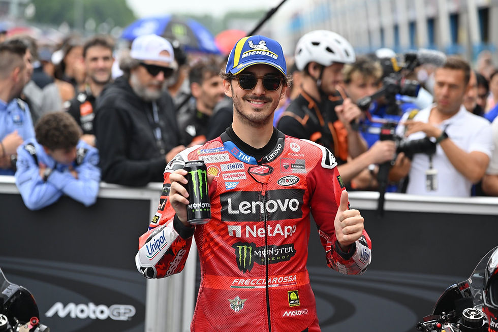 Pecco celebrates: Credit Michelin_motorsport via X