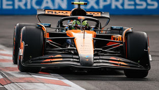 Lando Norris during FP2 at the Azerbaijan Grand Prix