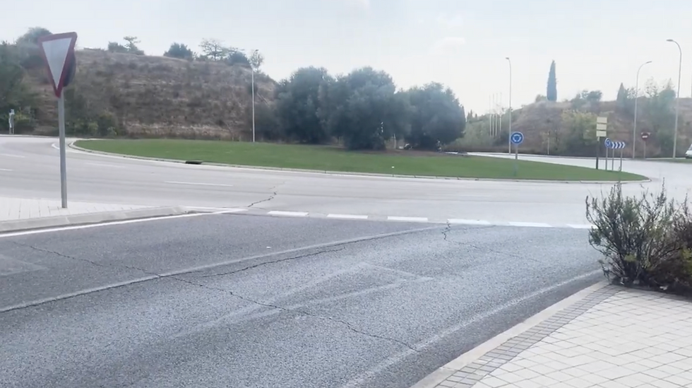 This roundabout was removed to create space for Turn 5 | Credit: Peter Johnson (September 2024)