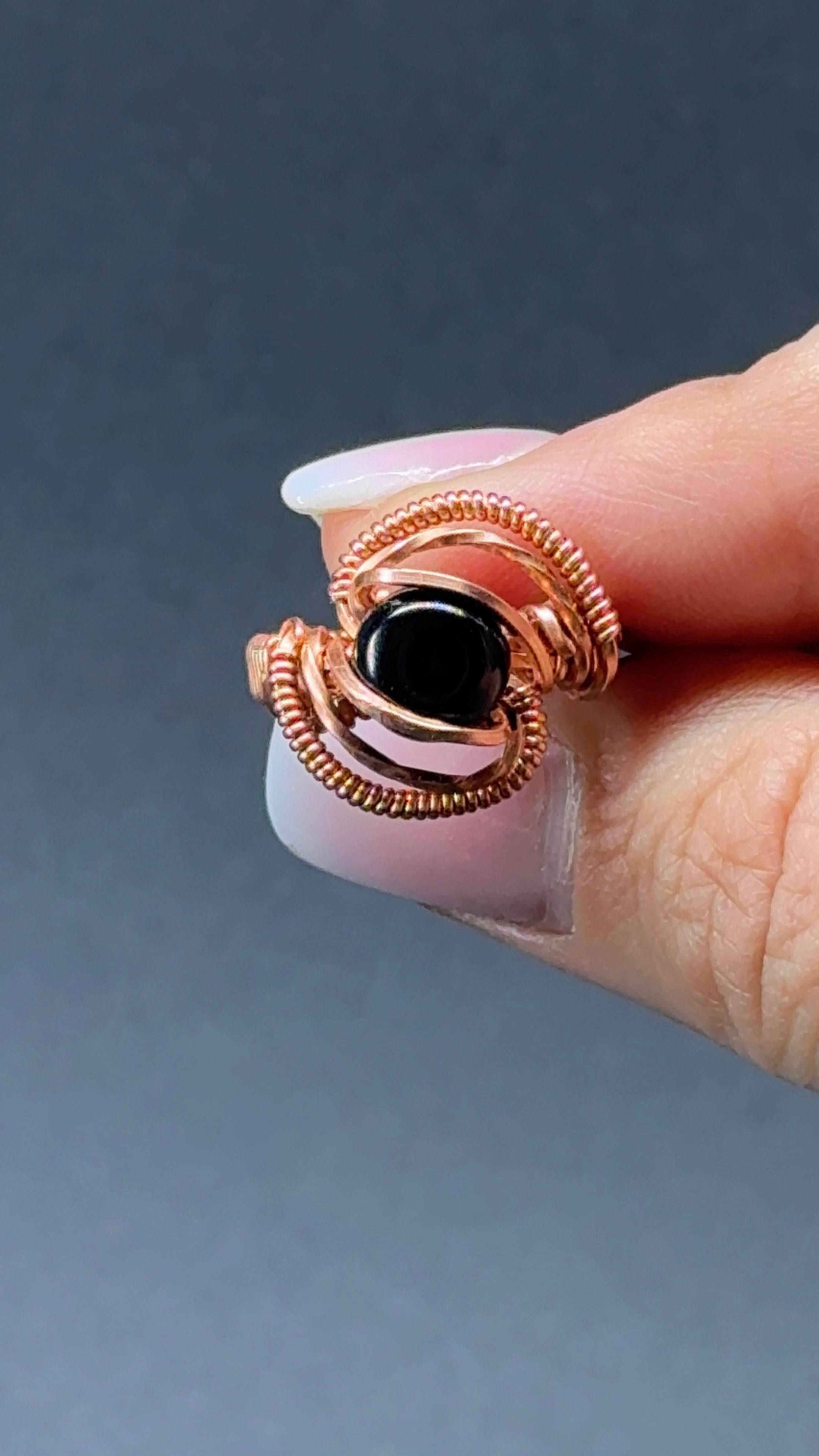 Obsidian Portal Copper Ring