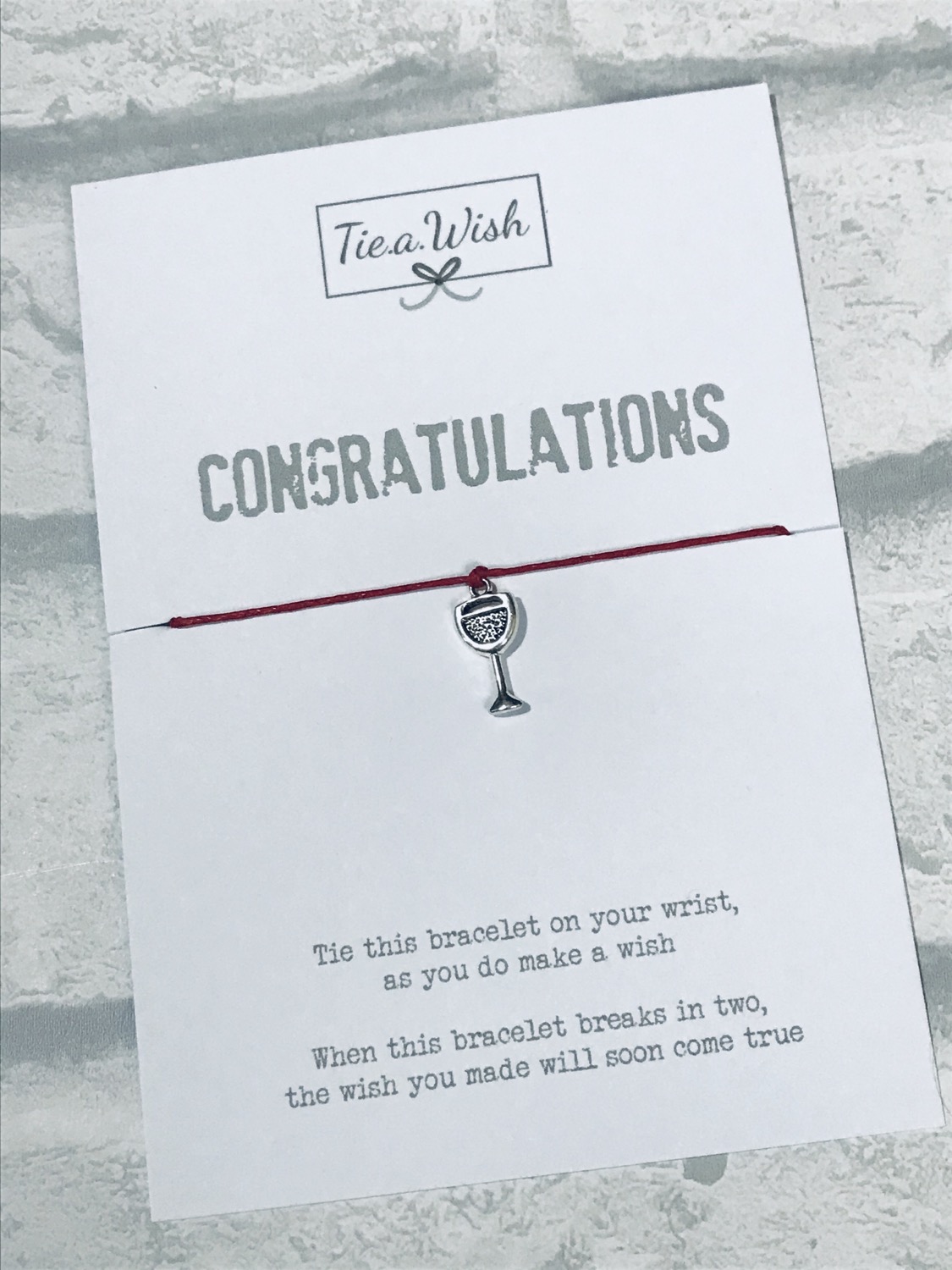 Congratulations wish bracelet