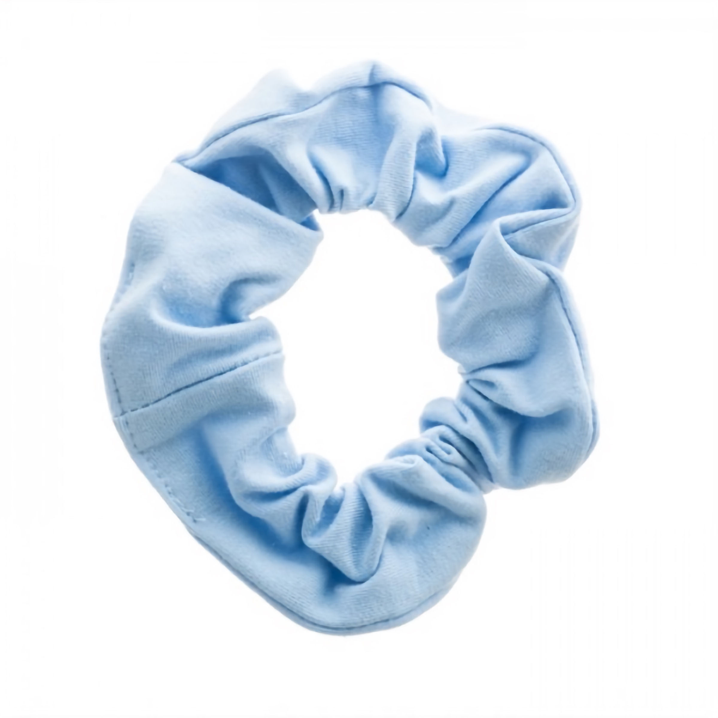 Pale Blue Cotton Scrunchie