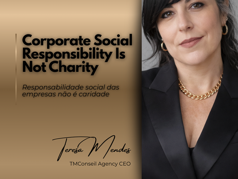 Corporate Social Responsibility Is Not Charity