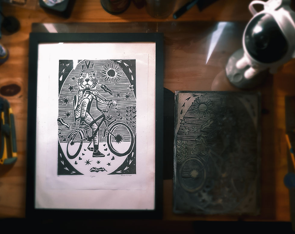 Lineogravura Monark Tigrão