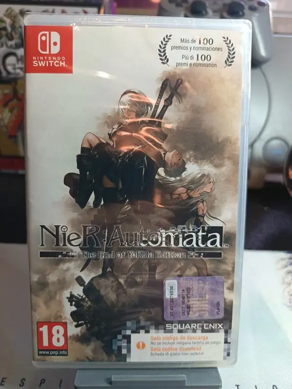 Custodia gioco Nintendo Switch NieR Automata, sigillata, rating 18.