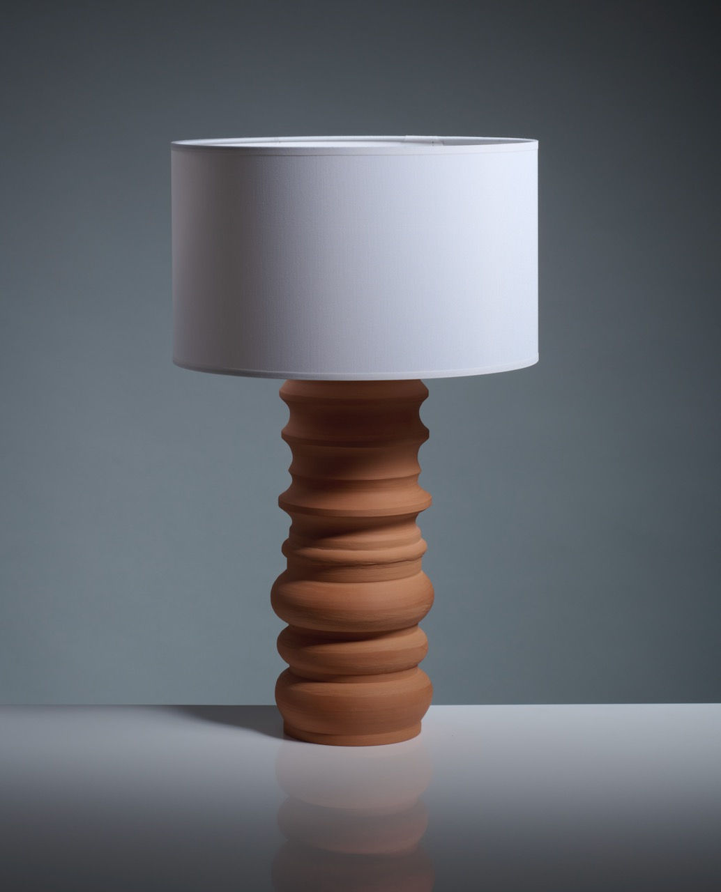 Terracotta Glow Ceramic Table Lamp