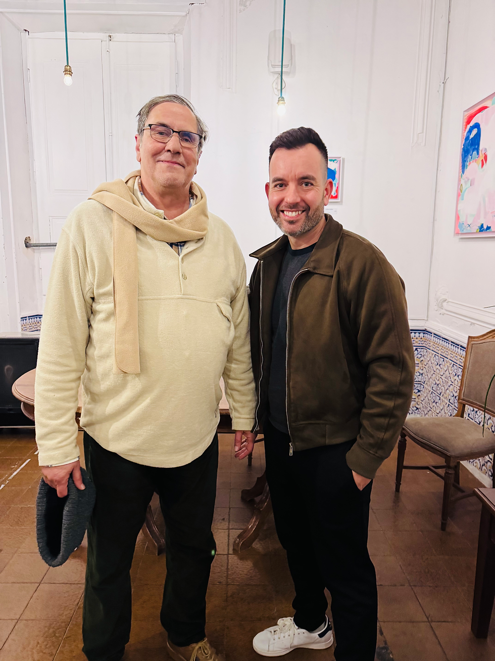 Nero com o ator, encenador, declamador, escritor Paulo Moreira. Olhão, janeiro de 2026.