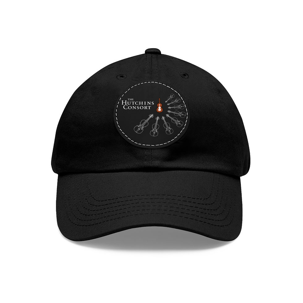 Thumbnail: Dad Hat with Leather Patch (Round)