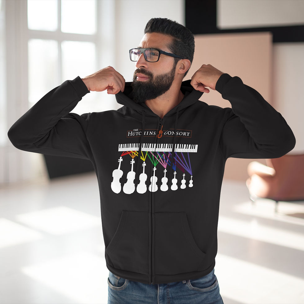 Thumbnail: 8 Violins Unisex Hooded Zip Sweatshirt