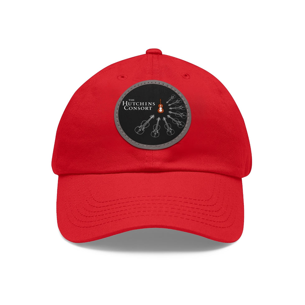 Thumbnail: Dad Hat with Leather Patch (Round)