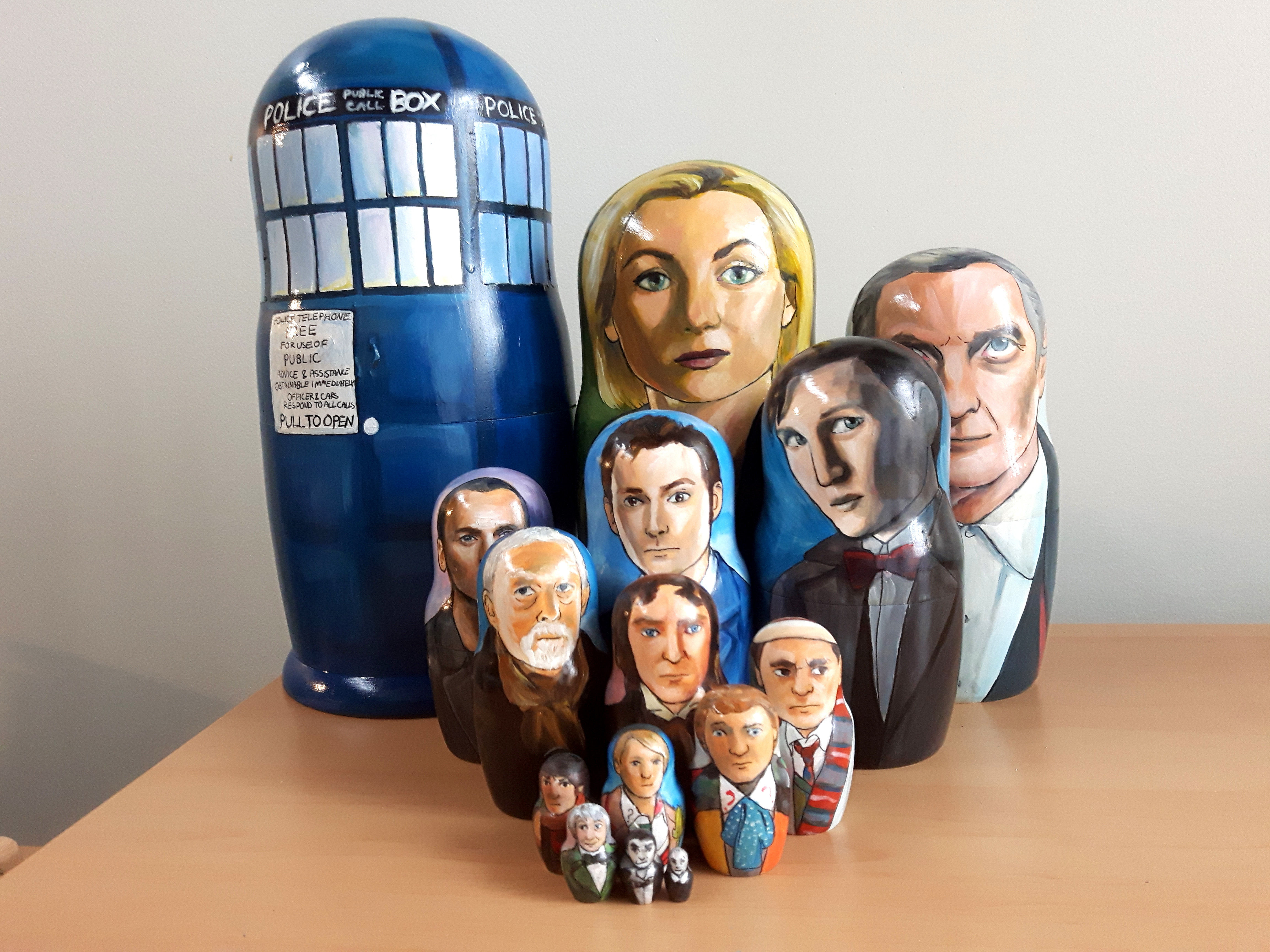Set of 15 Doctor Who Nesting Dolls
