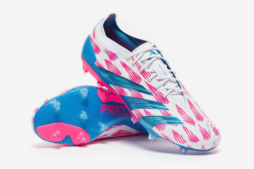 Thumbnail: adidas Predator Elite “Re-Emergence” FG Cleats - White/Solar Blue/Solar Pink