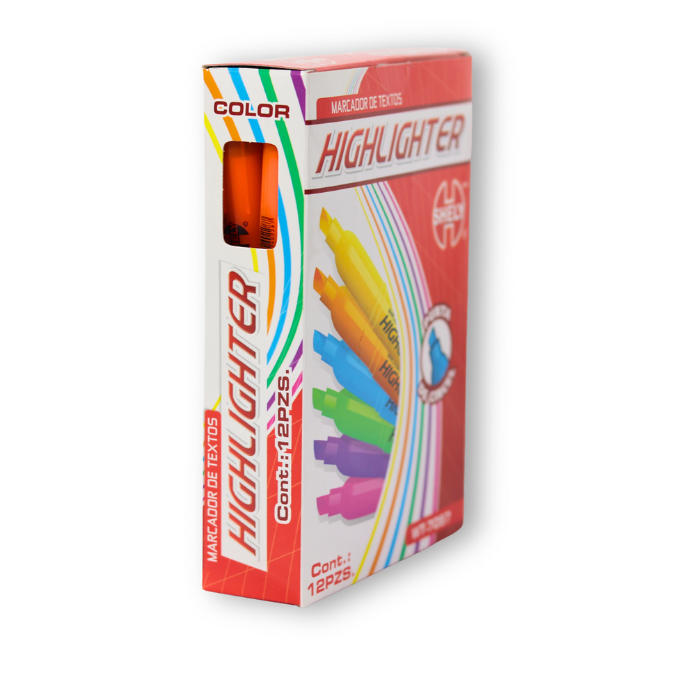 Miniatura: MARCADOR DE TEXTOS HIGHLIGHTER WT-7057 12 PZS