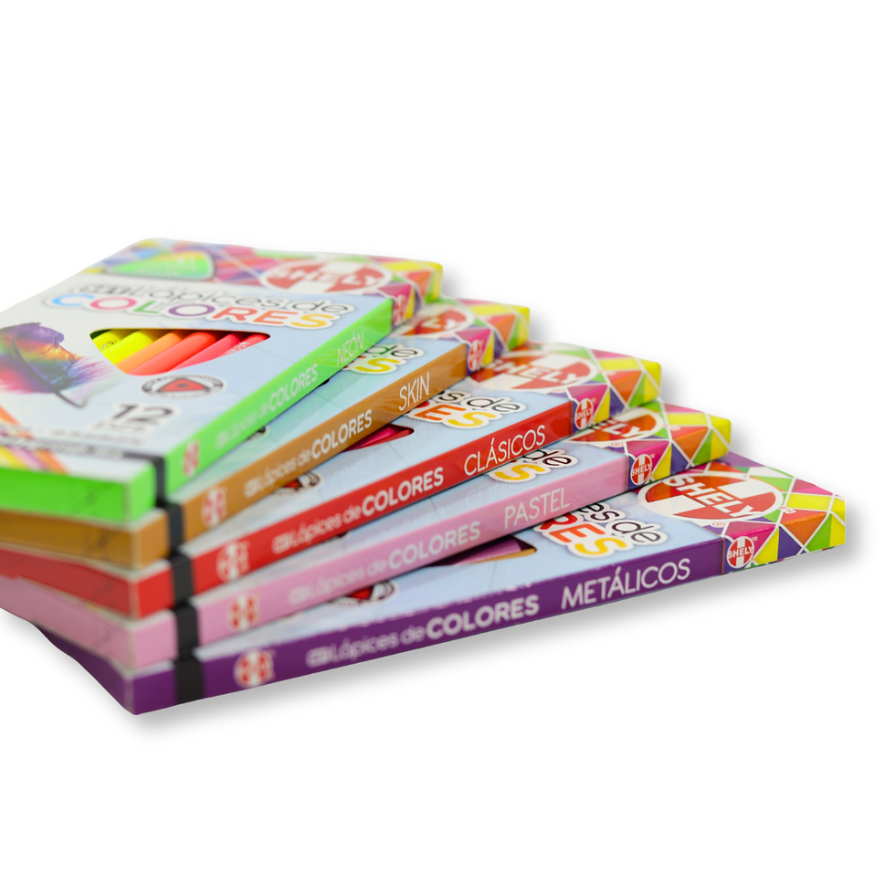 Miniatura: 5 SET LAPICES DE COLORES NEON, SKIN, CLÁSICOS, PASTEL Y METÁLICOS Mod:43582 60PZ