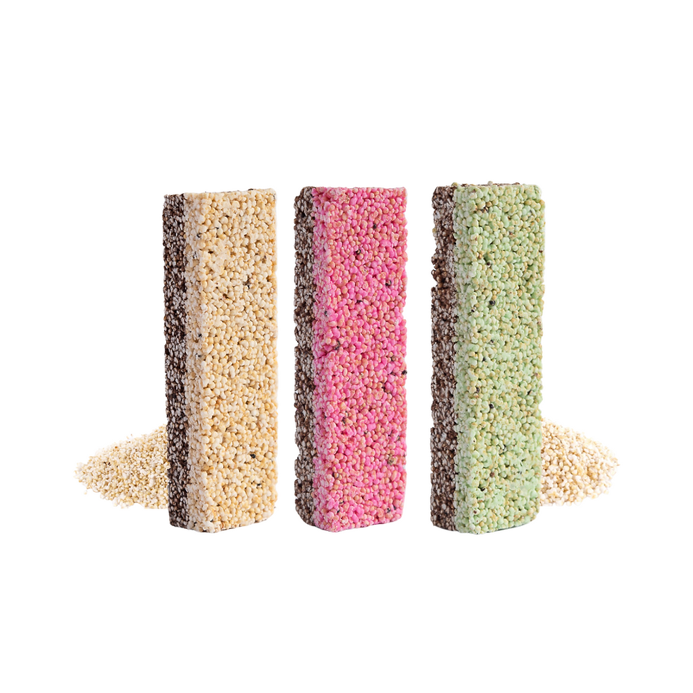 Miniatura: Barras de amaranto bisabor