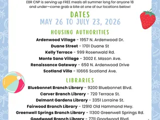 EBR SUMMER MEAL PROGRAMS