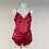 Thumbnail: Burgandy Red Lace & Crystal pyjama set L