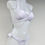 Thumbnail: keep em' up! white silver crystal bikini 8/10 S B/C