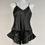 Thumbnail: black ruffle pyjama set with 100+ crystals S 8-10