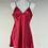 Thumbnail: burgundy red crystal nightdress ,M,XL