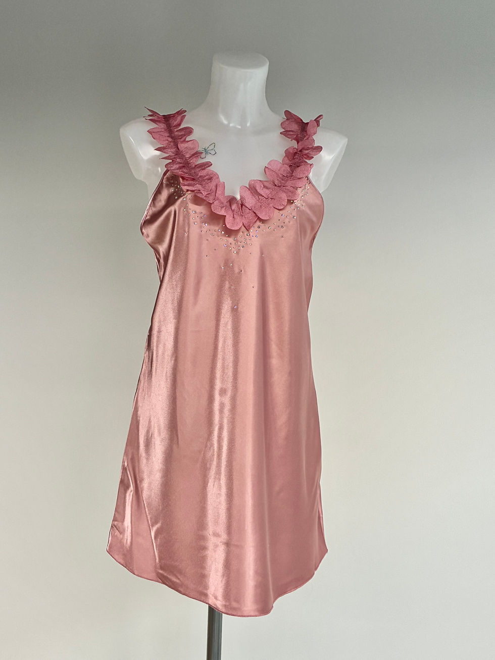 Thumbnail: pink flowers and crystals nightdress 10-12 M