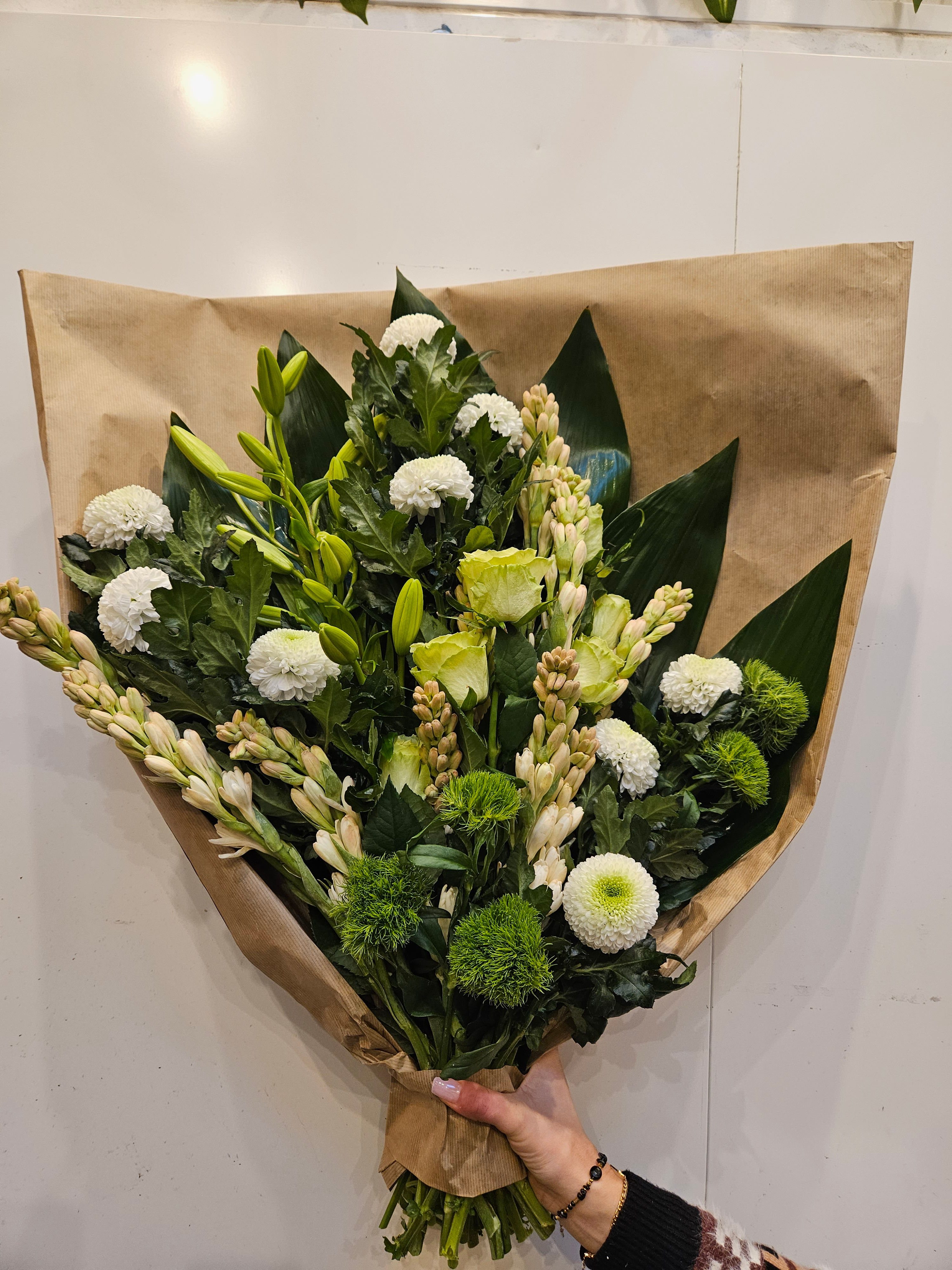Bouquet plat Blanc (CN98)