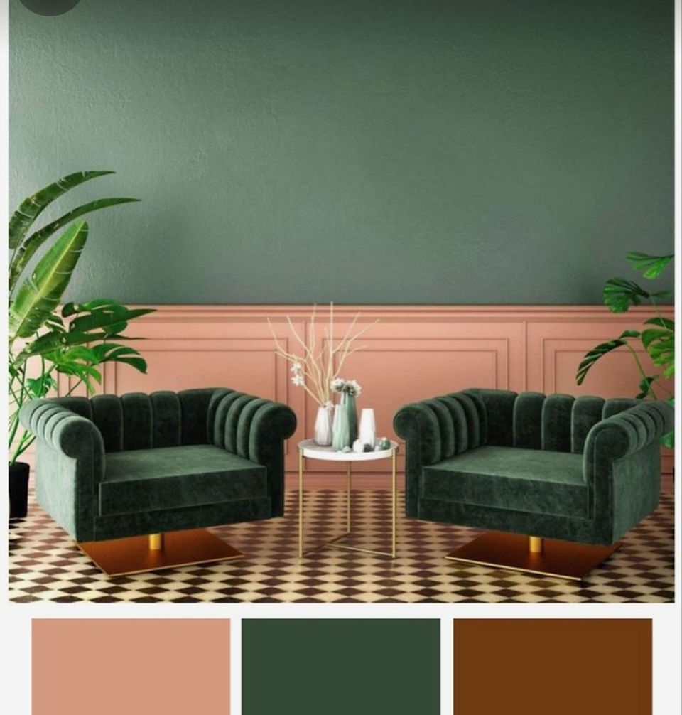 Composition de couleurs avec Peach Fuzz