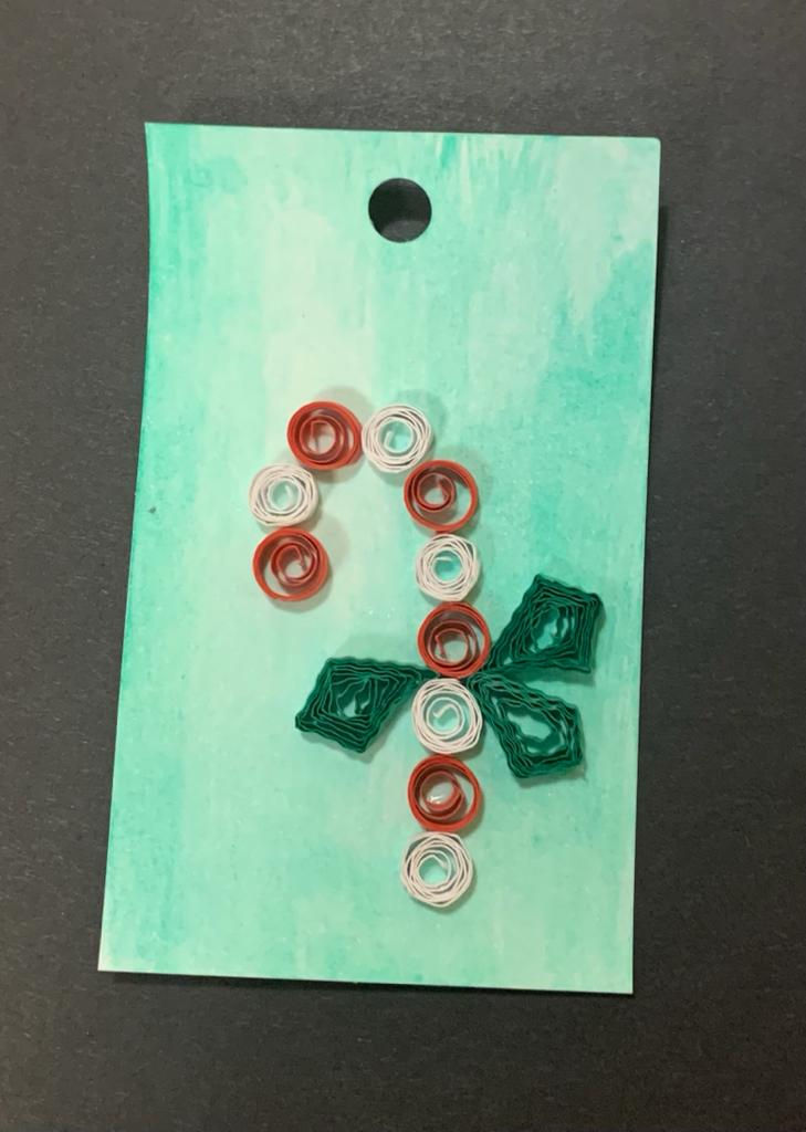 Candy Cane Gift Tag