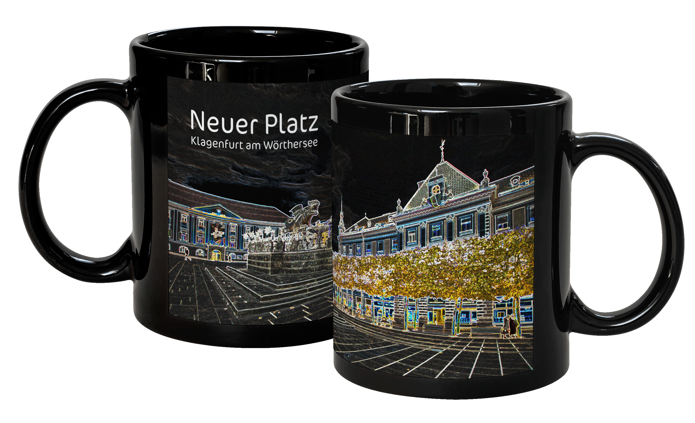 Becher Schwarz "Neuer Platz in Klagenfurt"