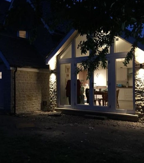 Cattelona Builders house extension night time