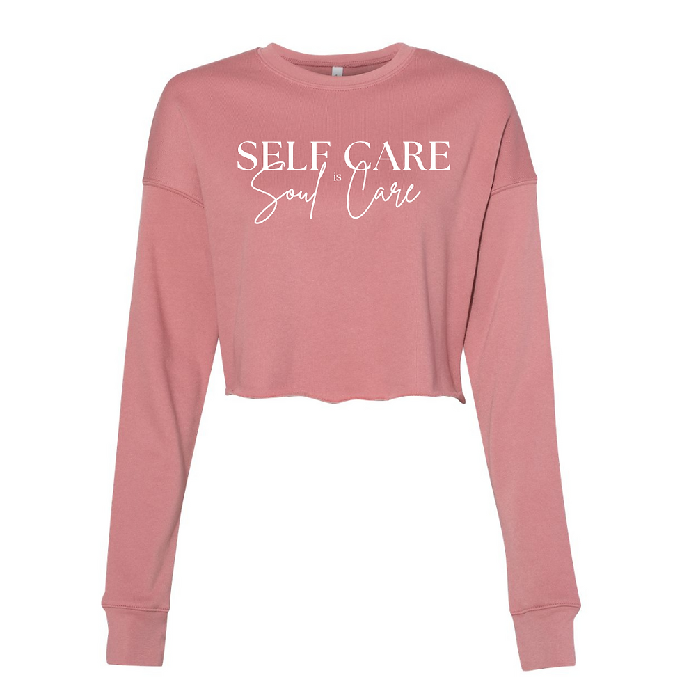Thumbnail: Self Care is Soul Care (cropped sweatshirt)