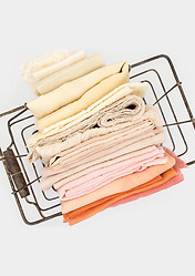 Topview of Folded Scarves