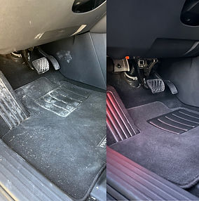 Nissan Pathfinder Carpets before/after