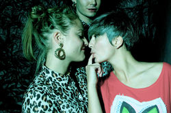 Cheeks in photo booth