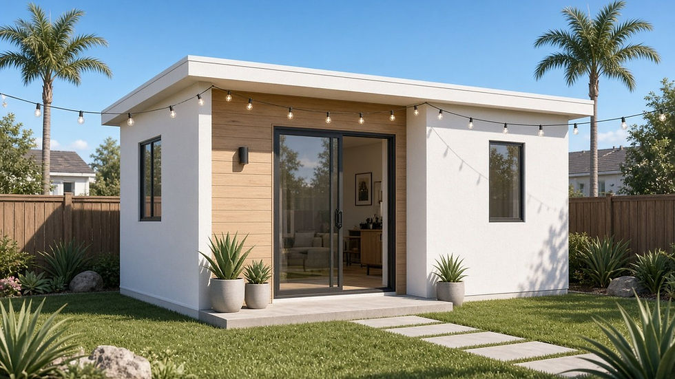 Backyard ADU tiny home in California funded with the CalHFA ADU grant
