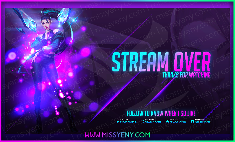 Thumbnail: STREAM PACKS SCREENS  | KDA LEAGUE OF LEGENDS