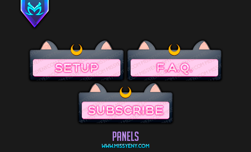 LUNA SAILOR MOON | TWITCH PANELS