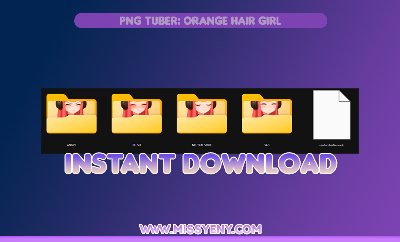 Thumbnail: PNG TUBER | ORANGE GIRL
