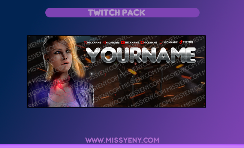 Thumbnail: TWITCH PACK | KATE DENSON DEAD BY DAYLIGHT | BANNER AND SCREENS  | MISSYENYGFX